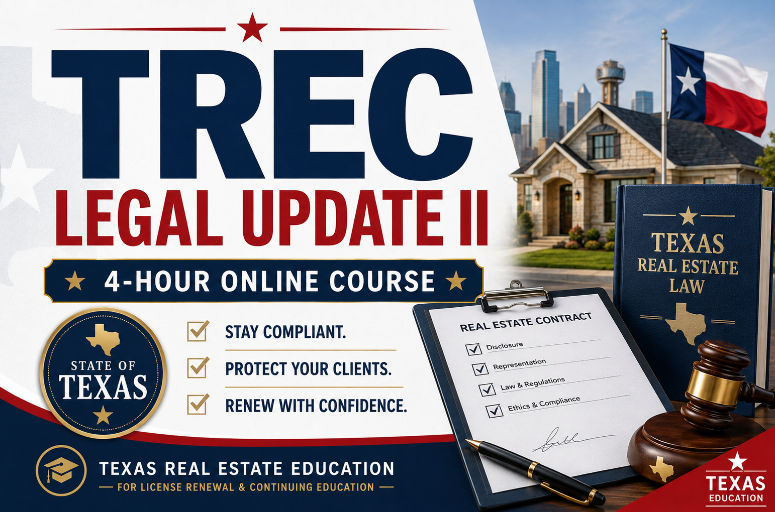 Legal Update II (2026-2027) Course # 10135-RENE 4 Hours CE Credit